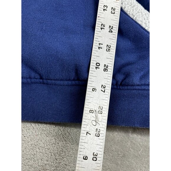 New York Giants NFL Pro Line Jacket L Fleece-Lined Blue & Gray Full Zip - Picture 5 of 6